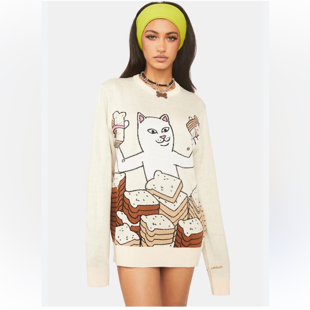 RIPNDIP Get Bread Natural Sweater - Picture 5 of 11